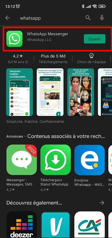 Whatsapp installieren